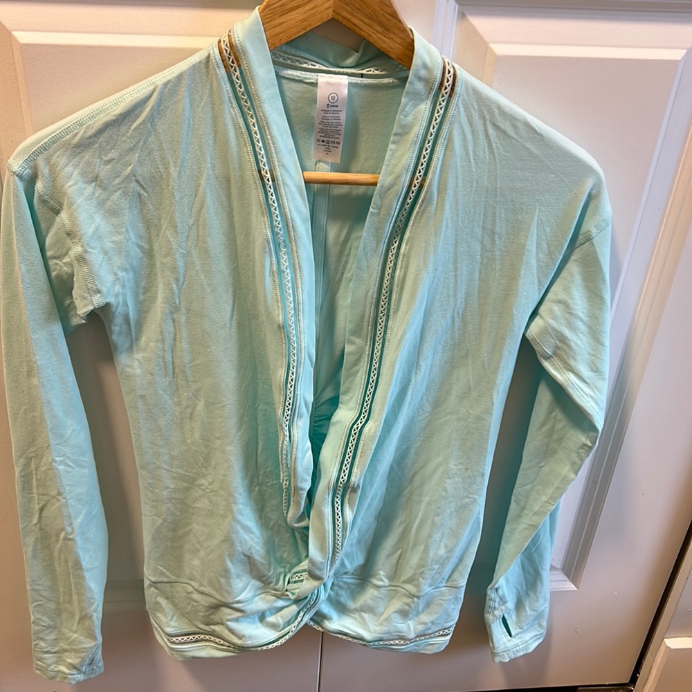 Ivivva girls long sleeve tie front top